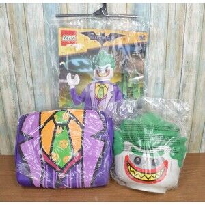 New LEGO Batman Movie The Joker Halloween Costume Kids Size L/G (10-12) Disguise